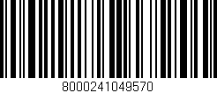 Código de barras (EAN, GTIN, SKU, ISBN): '8000241049570'
