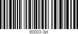 Código de barras (EAN, GTIN, SKU, ISBN): '80003-3pt'