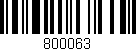 Código de barras (EAN, GTIN, SKU, ISBN): '800063'