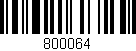 Código de barras (EAN, GTIN, SKU, ISBN): '800064'