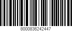 Código de barras (EAN, GTIN, SKU, ISBN): '8000836242447'