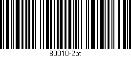 Código de barras (EAN, GTIN, SKU, ISBN): '80010-2pt'