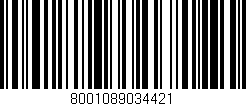 Código de barras (EAN, GTIN, SKU, ISBN): '8001089034421'