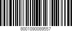 Código de barras (EAN, GTIN, SKU, ISBN): '8001090089557'