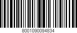Código de barras (EAN, GTIN, SKU, ISBN): '8001090094834'