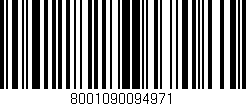 Código de barras (EAN, GTIN, SKU, ISBN): '8001090094971'