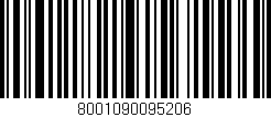 Código de barras (EAN, GTIN, SKU, ISBN): '8001090095206'