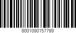 Código de barras (EAN, GTIN, SKU, ISBN): '8001090157799'