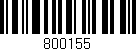 Código de barras (EAN, GTIN, SKU, ISBN): '800155'