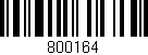Código de barras (EAN, GTIN, SKU, ISBN): '800164'