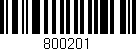 Código de barras (EAN, GTIN, SKU, ISBN): '800201'