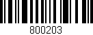 Código de barras (EAN, GTIN, SKU, ISBN): '800203'