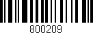 Código de barras (EAN, GTIN, SKU, ISBN): '800209'