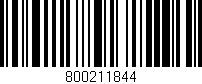 Código de barras (EAN, GTIN, SKU, ISBN): '800211844'