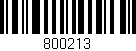 Código de barras (EAN, GTIN, SKU, ISBN): '800213'