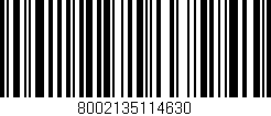 Código de barras (EAN, GTIN, SKU, ISBN): '8002135114630'