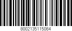 Código de barras (EAN, GTIN, SKU, ISBN): '8002135115064'