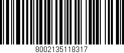 Código de barras (EAN, GTIN, SKU, ISBN): '8002135118317'
