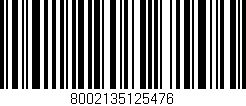 Código de barras (EAN, GTIN, SKU, ISBN): '8002135125476'