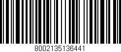 Código de barras (EAN, GTIN, SKU, ISBN): '8002135136441'