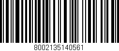 Código de barras (EAN, GTIN, SKU, ISBN): '8002135140561'
