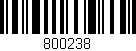 Código de barras (EAN, GTIN, SKU, ISBN): '800238'