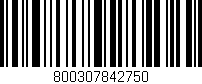 Código de barras (EAN, GTIN, SKU, ISBN): '800307842750'