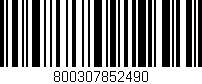Código de barras (EAN, GTIN, SKU, ISBN): '800307852490'