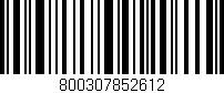 Código de barras (EAN, GTIN, SKU, ISBN): '800307852612'