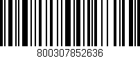 Código de barras (EAN, GTIN, SKU, ISBN): '800307852636'