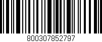 Código de barras (EAN, GTIN, SKU, ISBN): '800307852797'