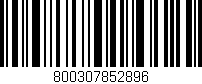 Código de barras (EAN, GTIN, SKU, ISBN): '800307852896'