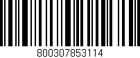 Código de barras (EAN, GTIN, SKU, ISBN): '800307853114'