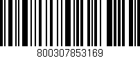 Código de barras (EAN, GTIN, SKU, ISBN): '800307853169'