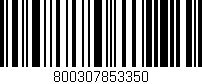 Código de barras (EAN, GTIN, SKU, ISBN): '800307853350'