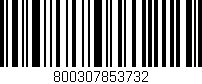 Código de barras (EAN, GTIN, SKU, ISBN): '800307853732'