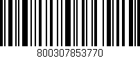 Código de barras (EAN, GTIN, SKU, ISBN): '800307853770'