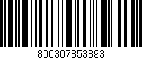 Código de barras (EAN, GTIN, SKU, ISBN): '800307853893'