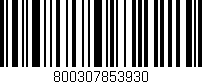 Código de barras (EAN, GTIN, SKU, ISBN): '800307853930'