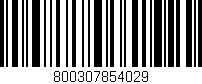Código de barras (EAN, GTIN, SKU, ISBN): '800307854029'