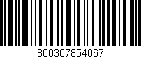 Código de barras (EAN, GTIN, SKU, ISBN): '800307854067'