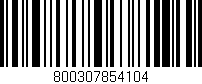 Código de barras (EAN, GTIN, SKU, ISBN): '800307854104'