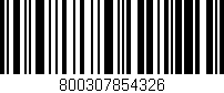 Código de barras (EAN, GTIN, SKU, ISBN): '800307854326'