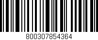 Código de barras (EAN, GTIN, SKU, ISBN): '800307854364'