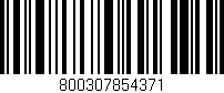 Código de barras (EAN, GTIN, SKU, ISBN): '800307854371'