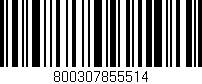 Código de barras (EAN, GTIN, SKU, ISBN): '800307855514'