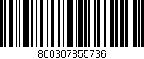 Código de barras (EAN, GTIN, SKU, ISBN): '800307855736'