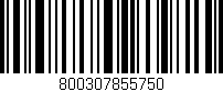 Código de barras (EAN, GTIN, SKU, ISBN): '800307855750'