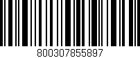 Código de barras (EAN, GTIN, SKU, ISBN): '800307855897'