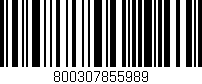 Código de barras (EAN, GTIN, SKU, ISBN): '800307855989'